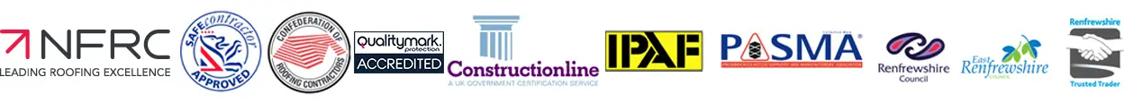 Roofing Services Accrediations for our Glasgow Roofers